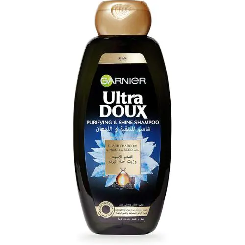 GARNIER ULTRA DOUX BLACK CHARCOAL SHAMPOO 400ML