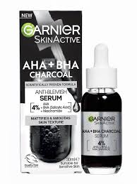 GARNIER AHA+BHA CHARCOAL SERUM 30ML
