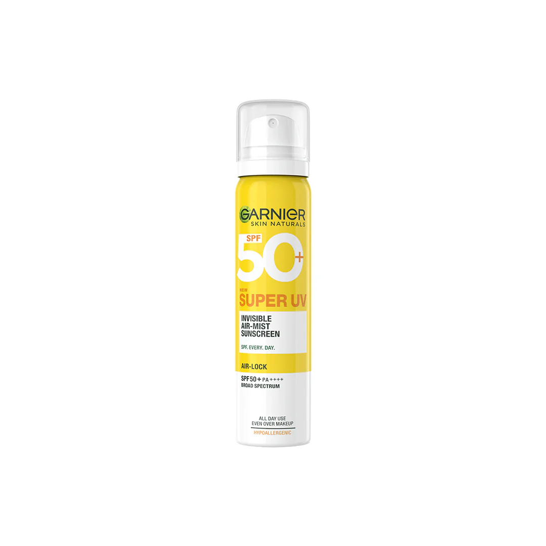 GARNIER SUPER UV INVISIBLE AIR MIST SUNSCREEN SPF 50 75ML
