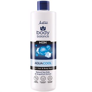 Body Balance Men Aqua Cool 2 in 1 Hair and Body Wash